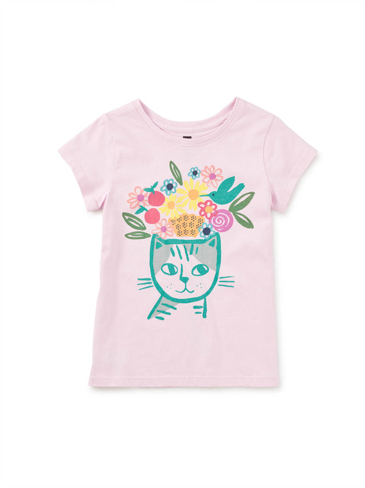 Girls Flora & Feline Graphic Tee