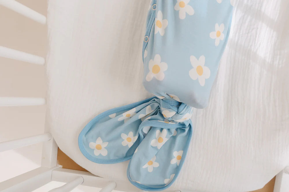 Della Daisies Newborn Knotted Gown