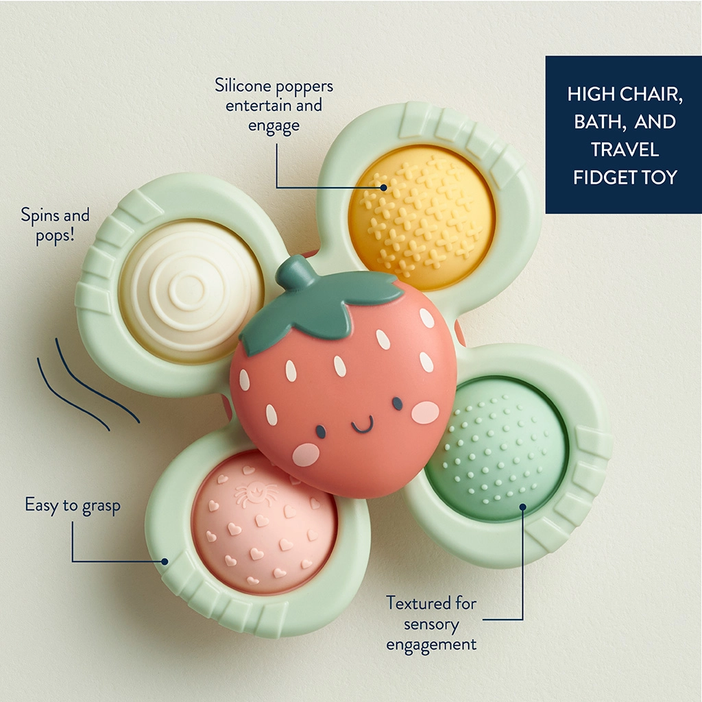 Strawberry Pop & Whirl Bath + Travel Toy
