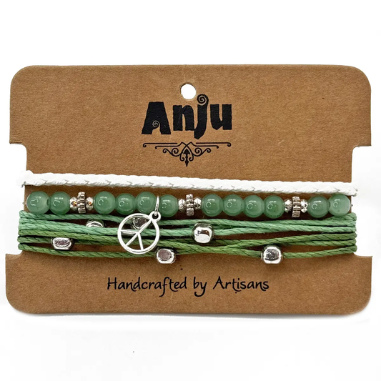 Peace Weave & Wander Trio Bracelet Set