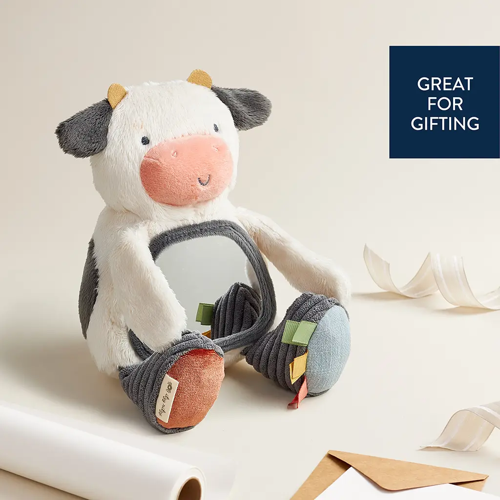 Carmen the Cow Travel Toy w/ Mirror