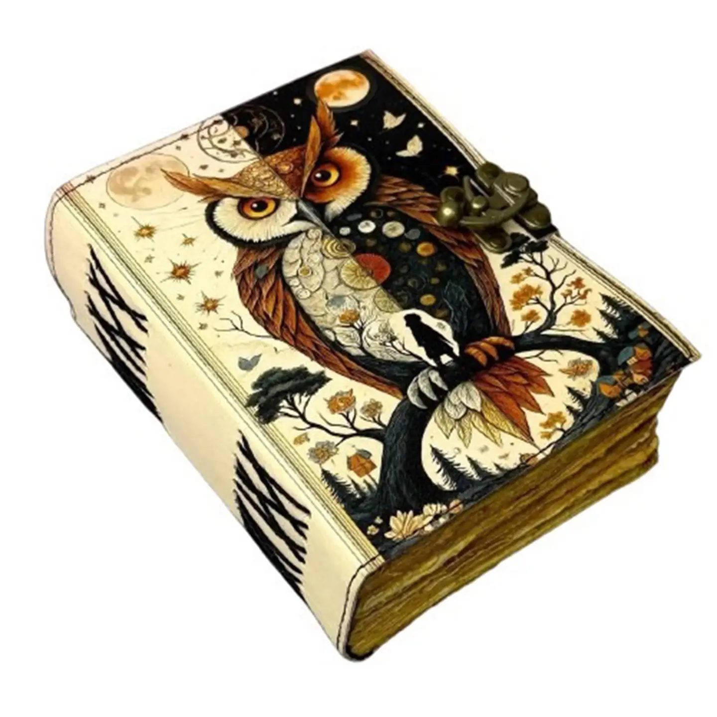 Split Owl Vintage Leather Journal