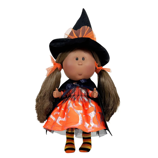 Little Mia Halloween Doll Brown Hair Brown Skin