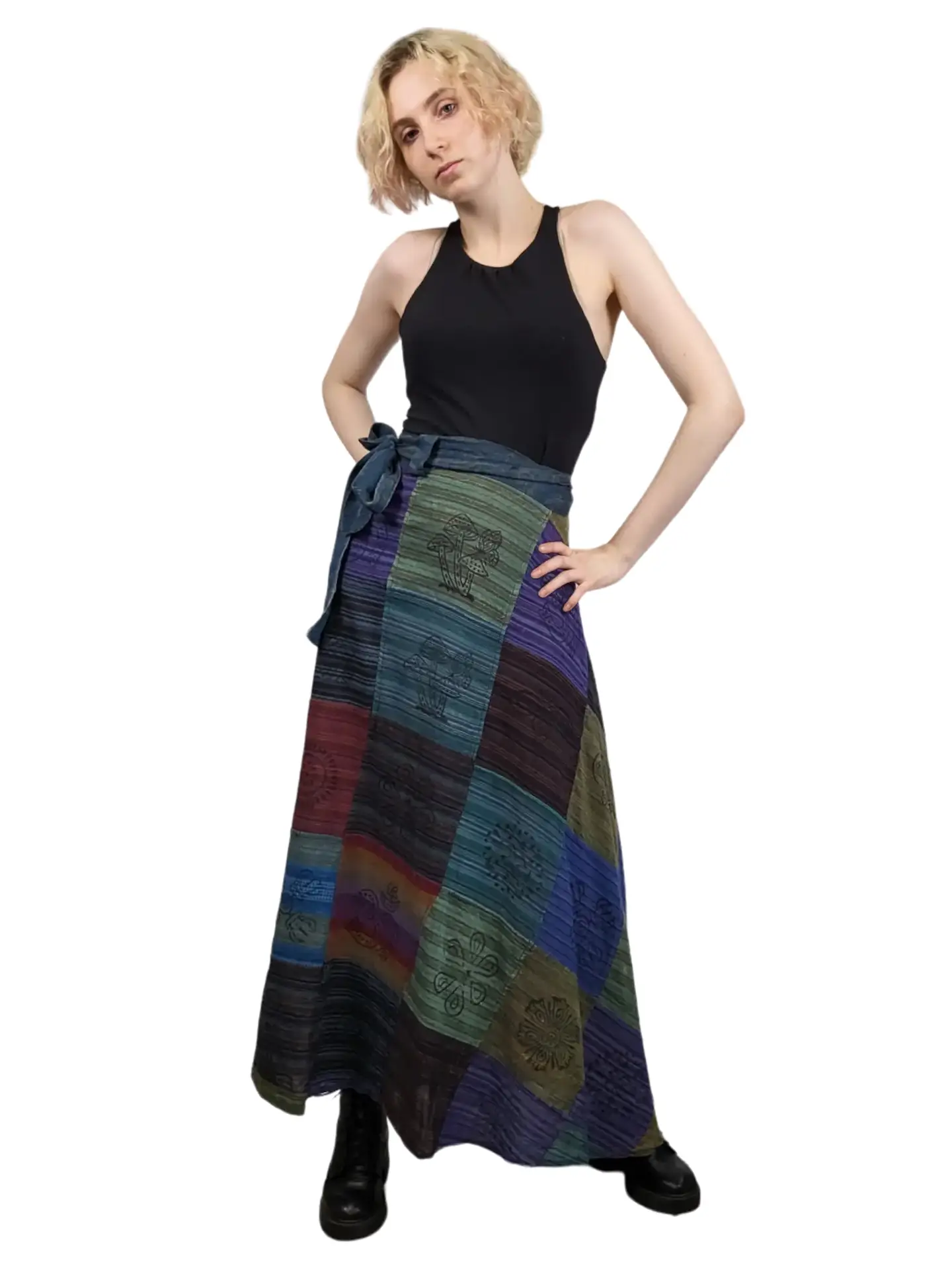 Patchouli Long Wrap Skirt