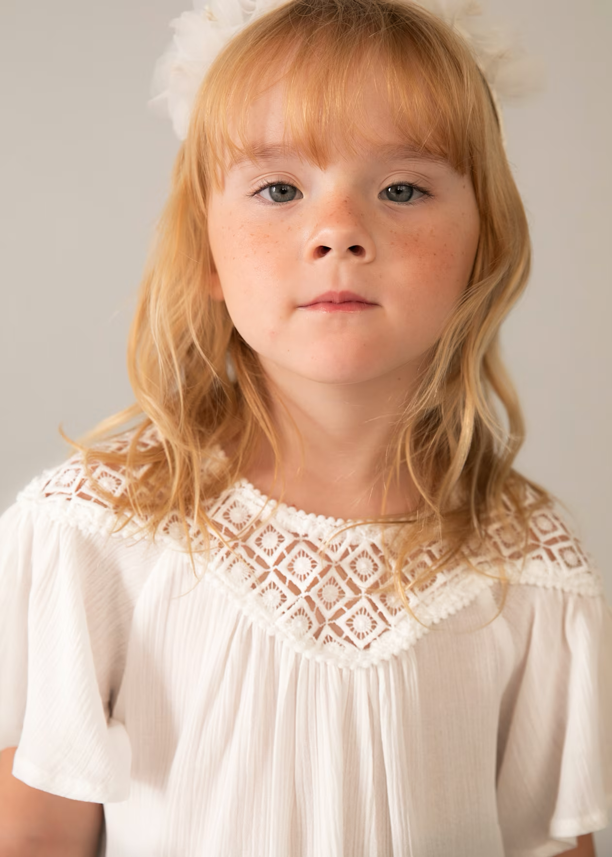 Girl Guipure Blouse