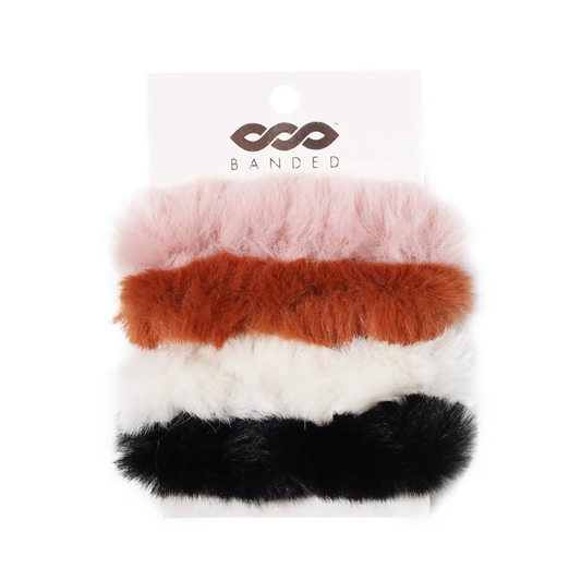 All Spice Faux Fur Scrunchies