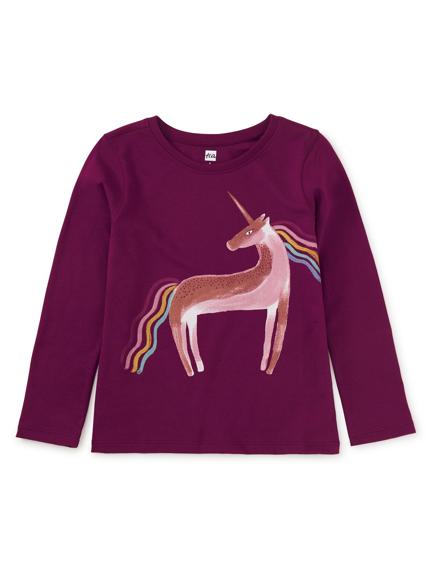 Kids Rainbow Unicorn Long Sleeve Tee