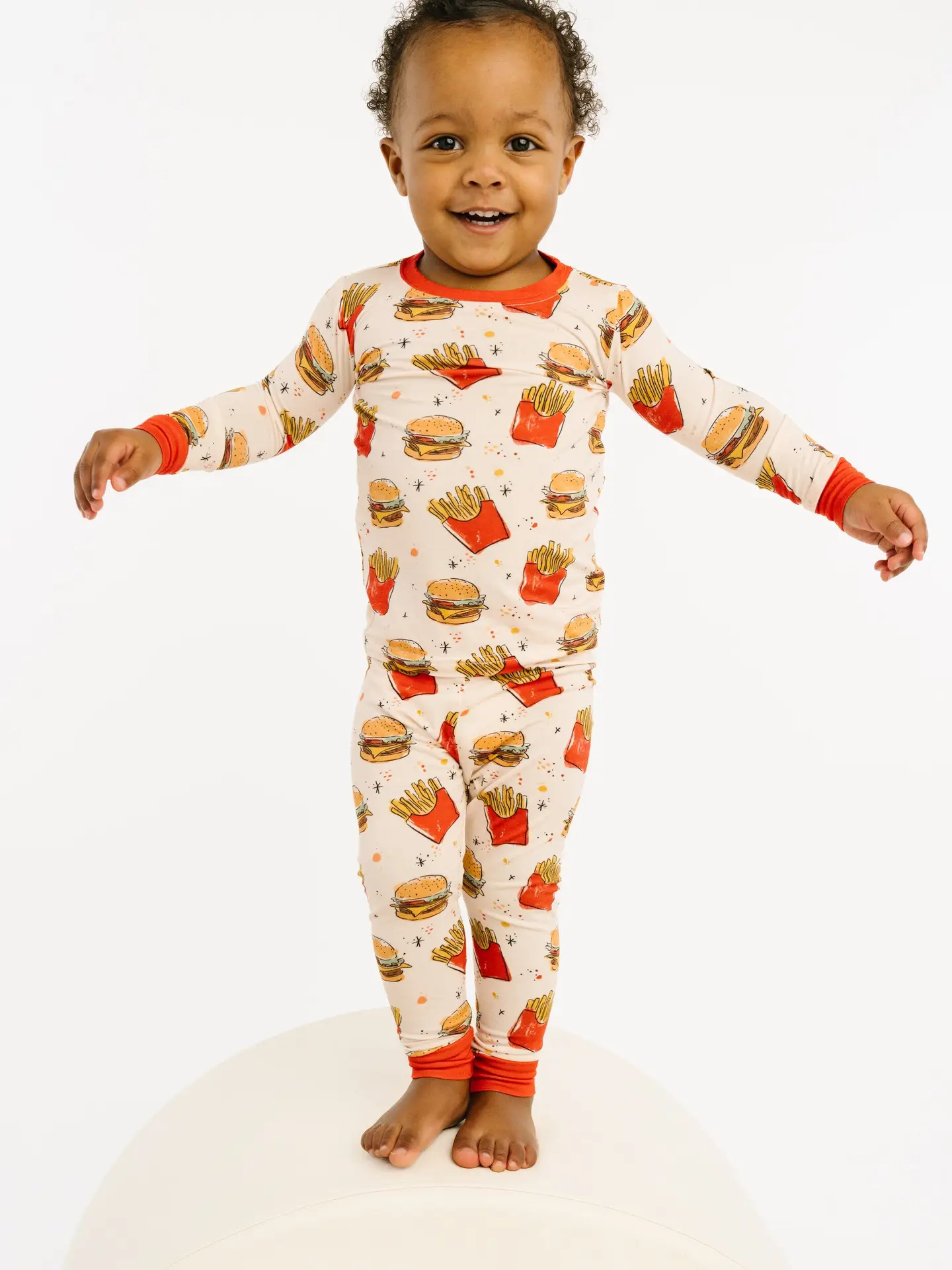 Kids Cheeseburger Meal Bamboo Pajamas