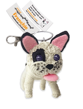 Frenchie the Bulldog String Doll Keychain