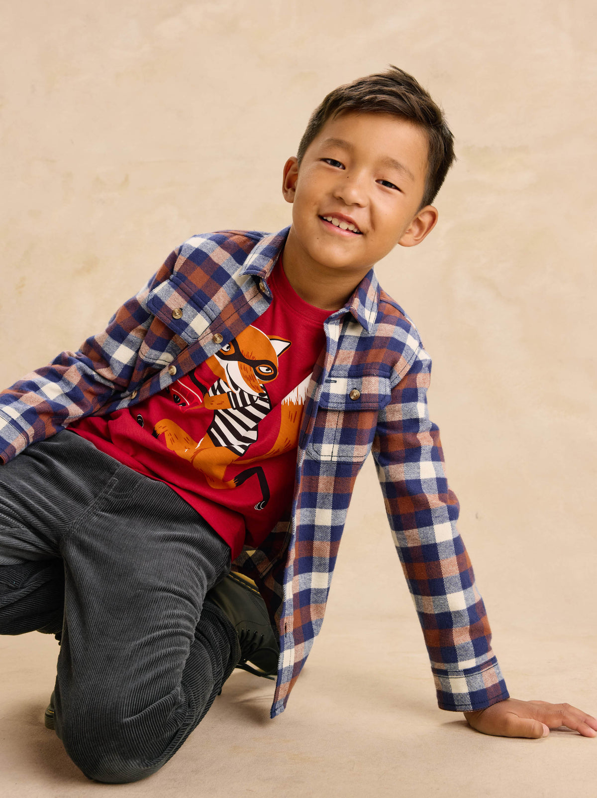 Sneaky Fox Long Sleeve Graphic Tee