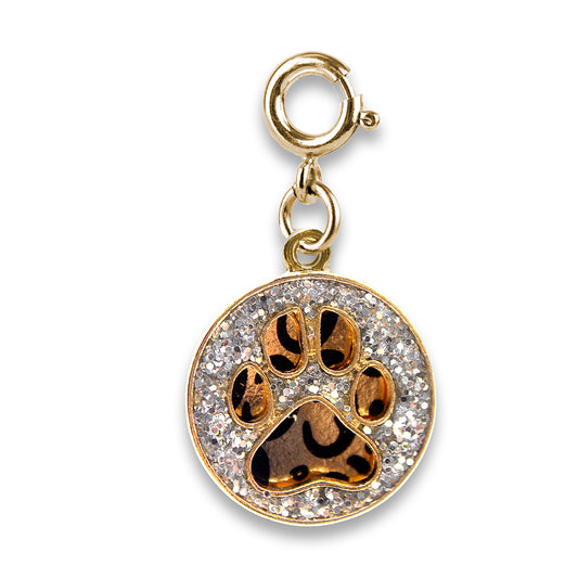 Charm It! Swivel Leopard Paw Print Charm