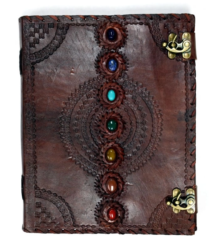 Leather Chakra Journal-10x13