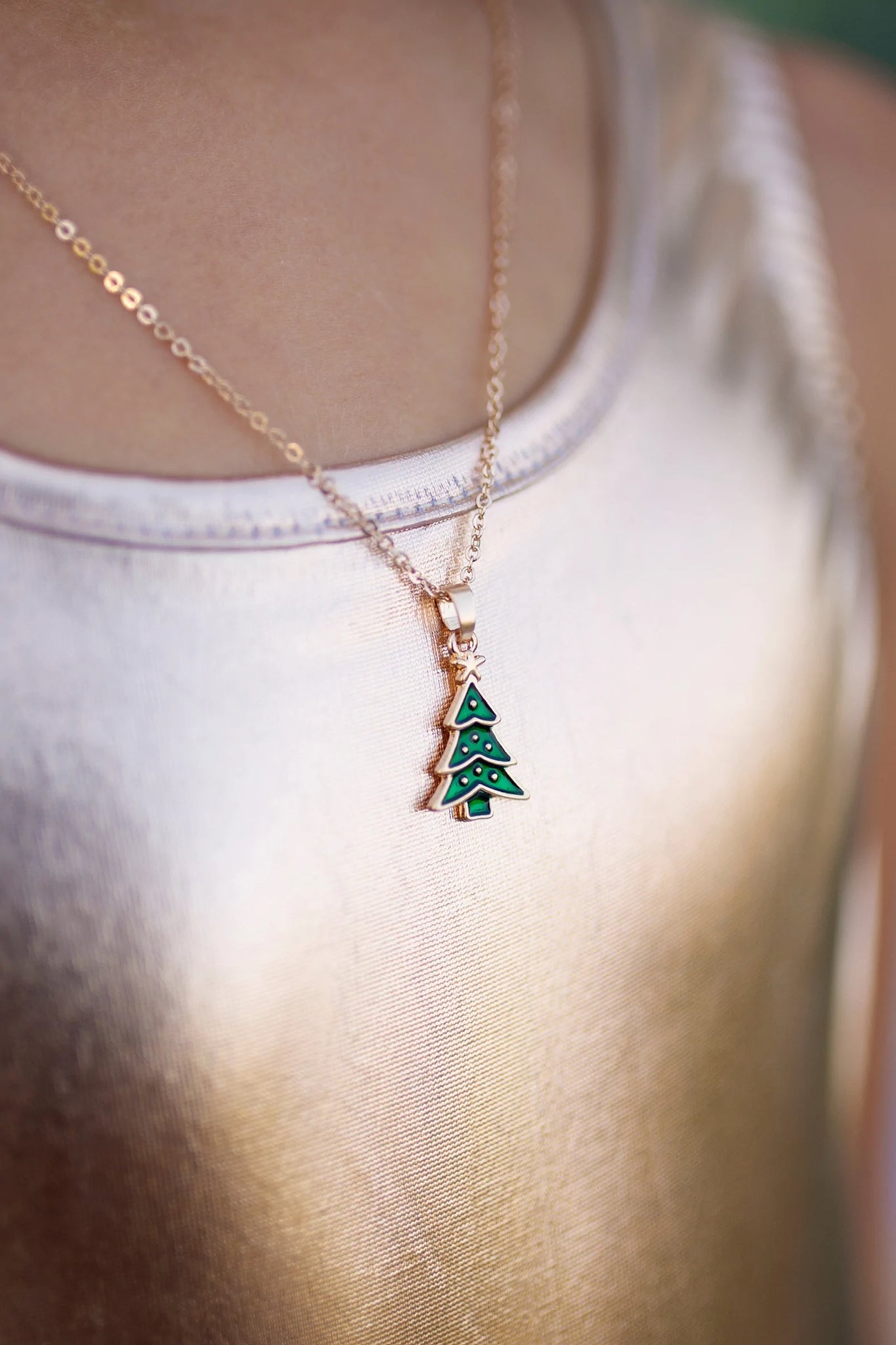 Girls Christmas Necklace & Ring