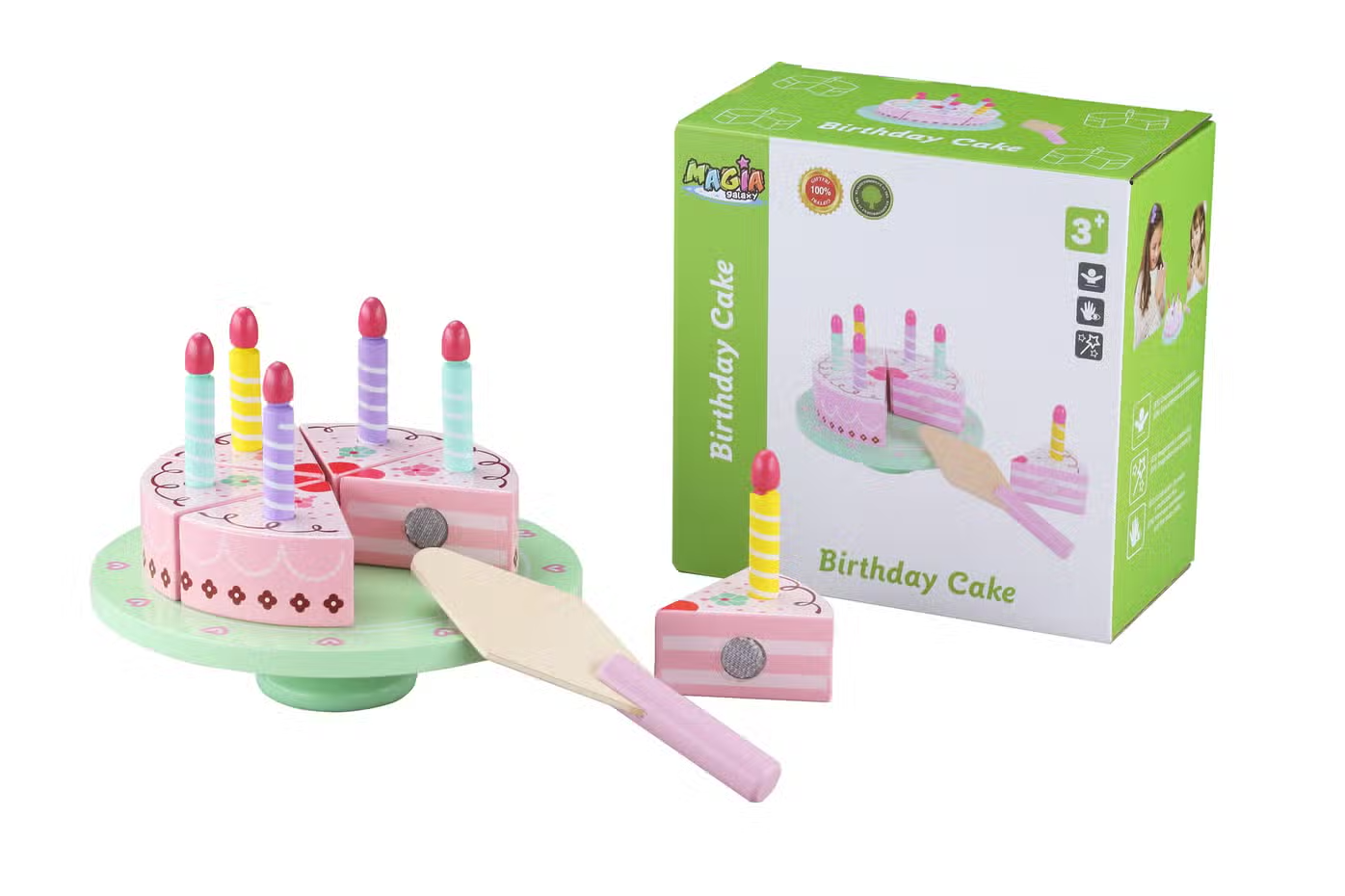 Wooden Birthday Cake Toy