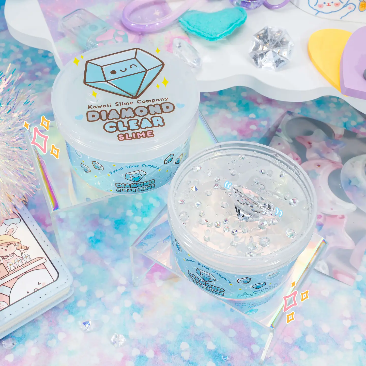 Diamond Clear Putty Slime
