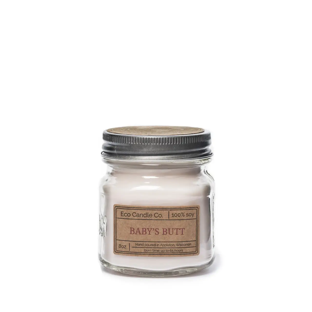 Mason Jar Candle Baby's Butt