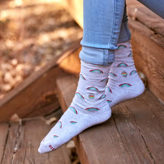 Socks That Save LGBTQ Rainbows