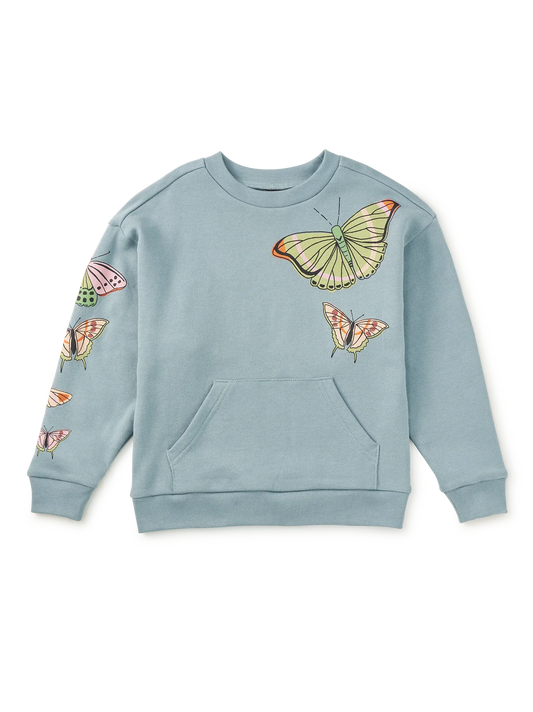 Girls Butterfly Kanga Popover Sweatshirt