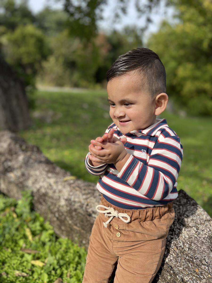 Baby Linear Lined Cord Pants