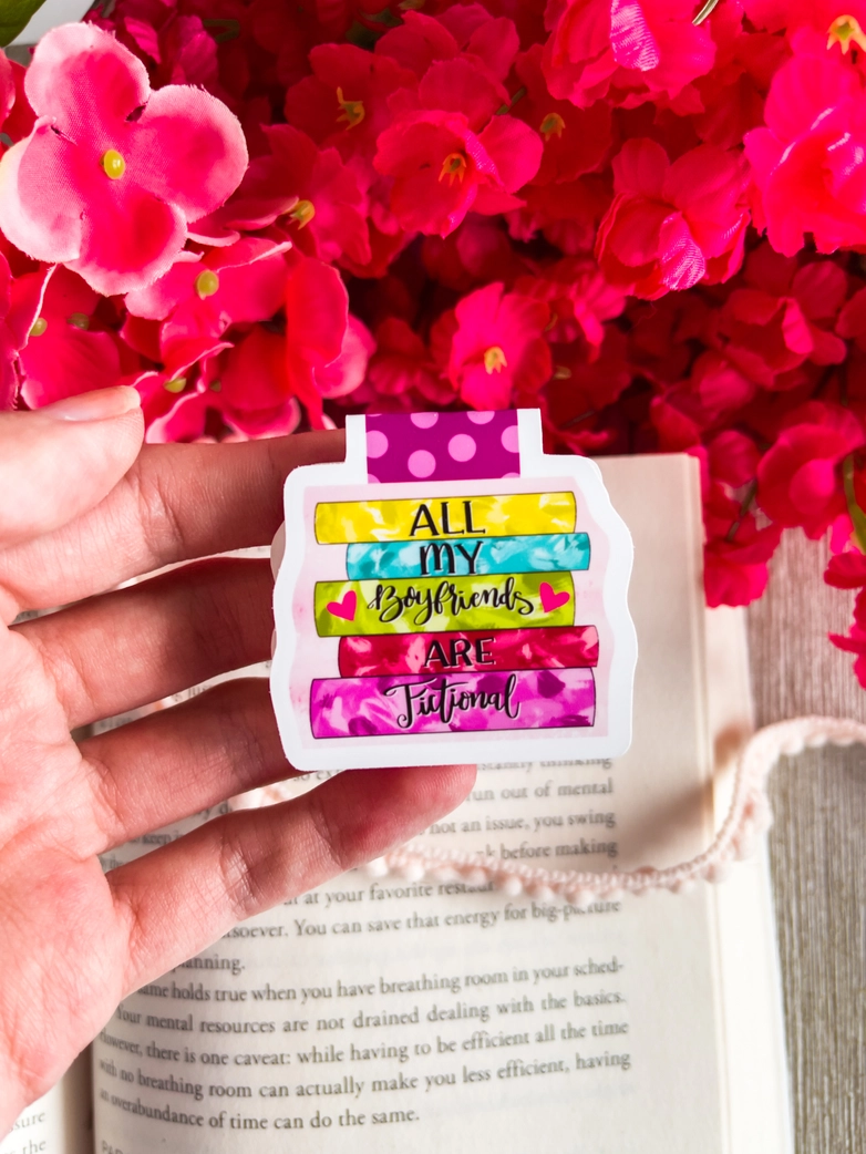 All My Boyfriends Are Fictional Magnetic Bookmark