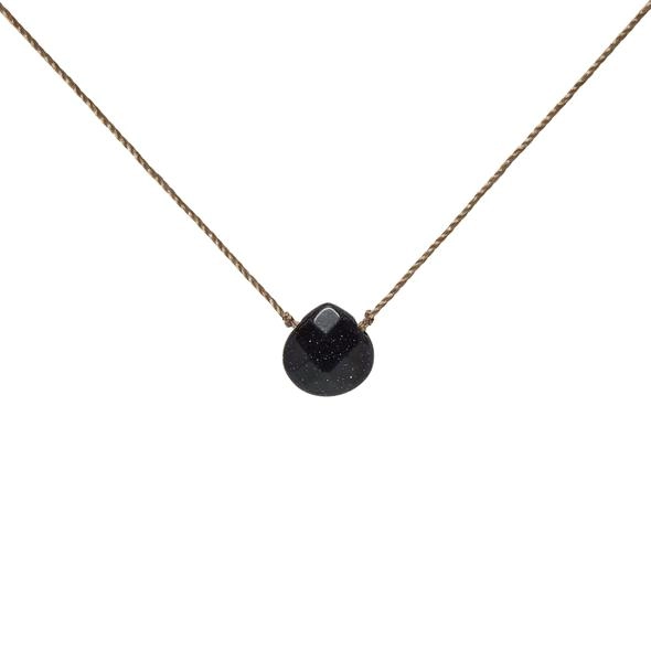 Soul Full Necklace Blue Goldstone for Comfort