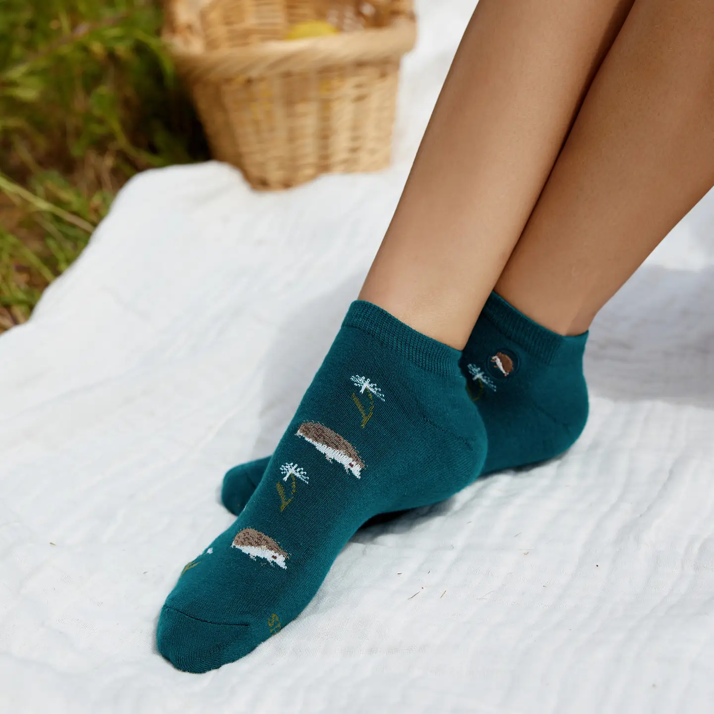 Ankle Socks That Protect Pollinators - Hedgehogs
