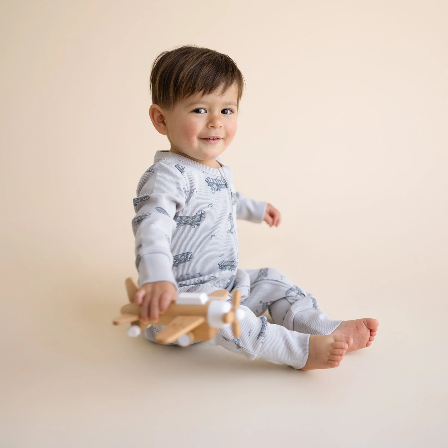 Baby Organic Airplanes Romper