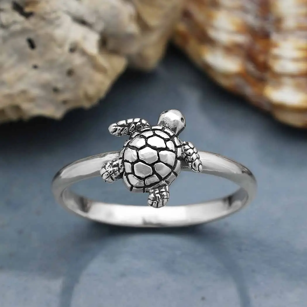 Baby Sea Turtle Ring