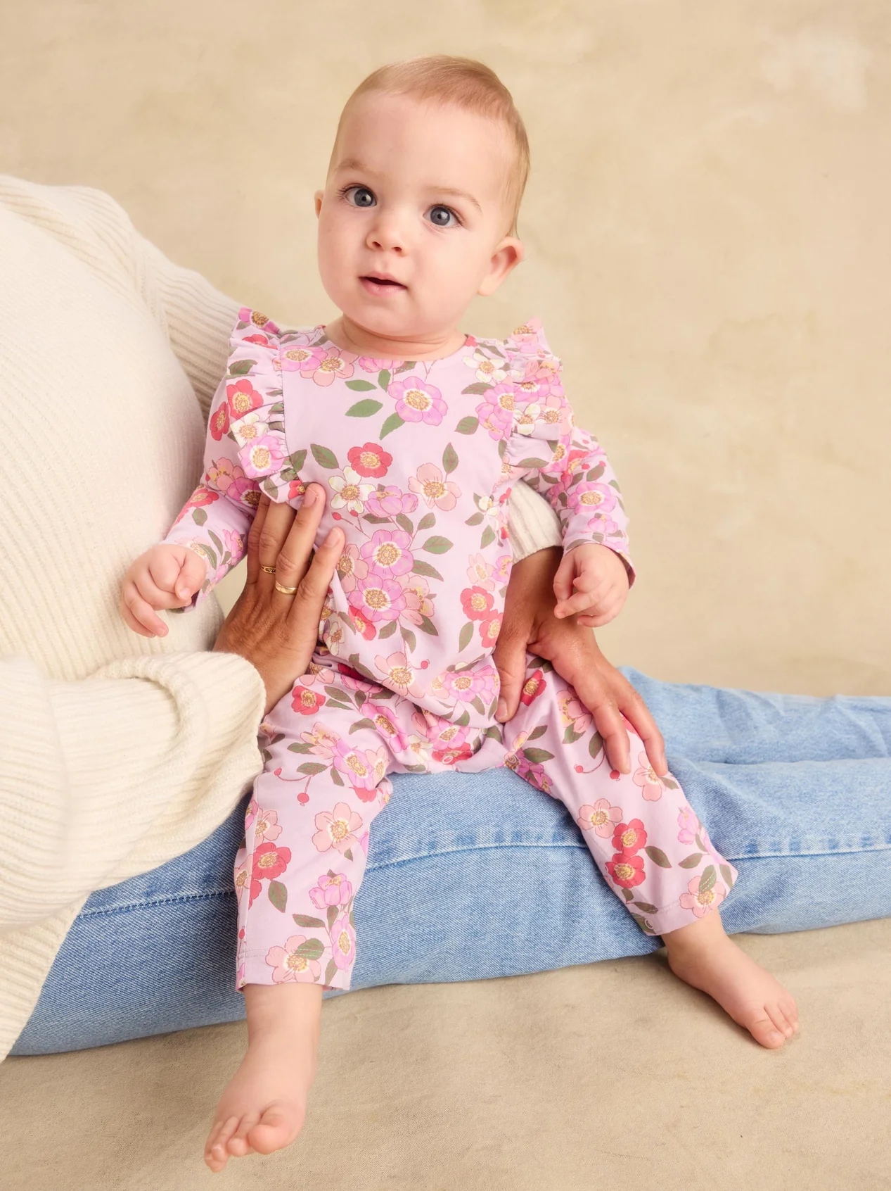 Baby Rosa Canina Ruffle Romper