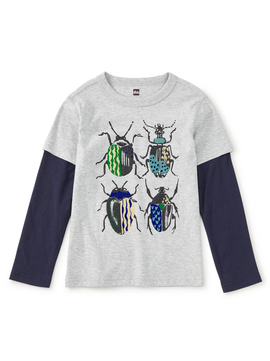 Kids British Beetles Layered Tee