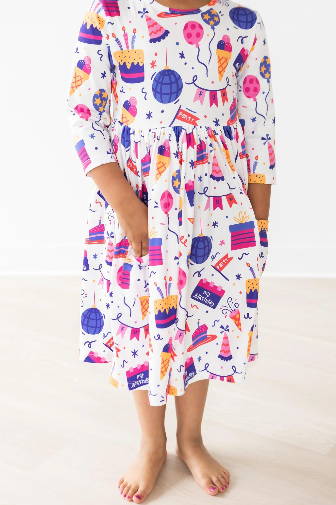Girls Happy Birthday Twirl Dress