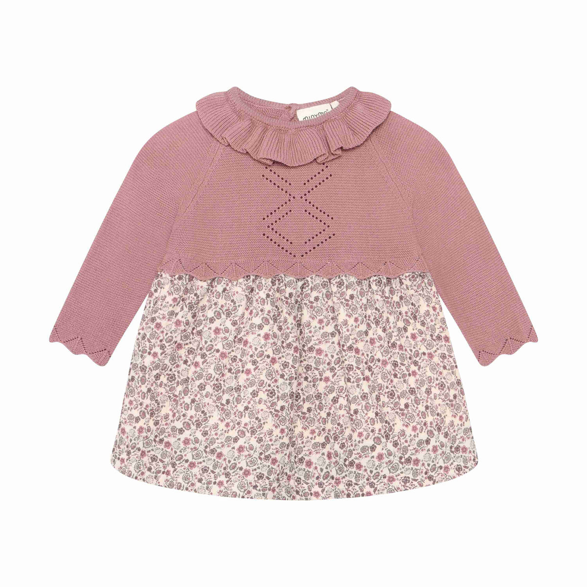 Baby Mix Print Knit Floral Dress