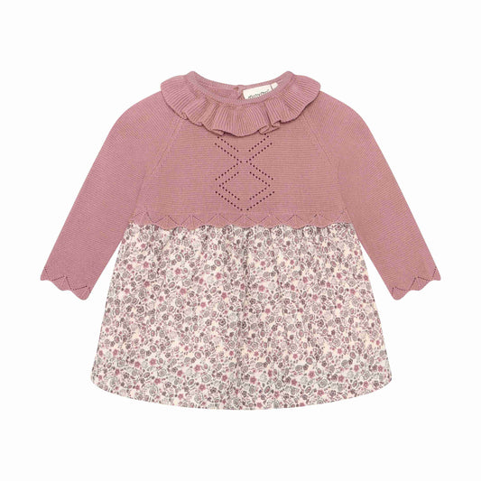 Baby Mix Print Knit Floral Dress