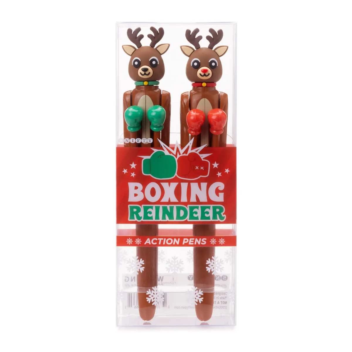 Boxing Reindeer Action Pens