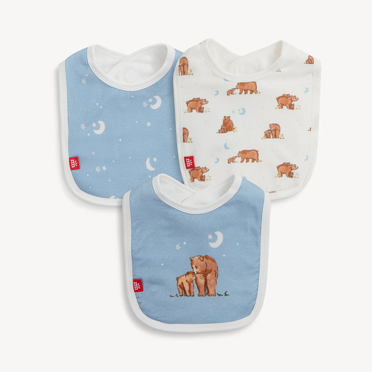Bears Wildly Loved Magnetic Me Bib Set