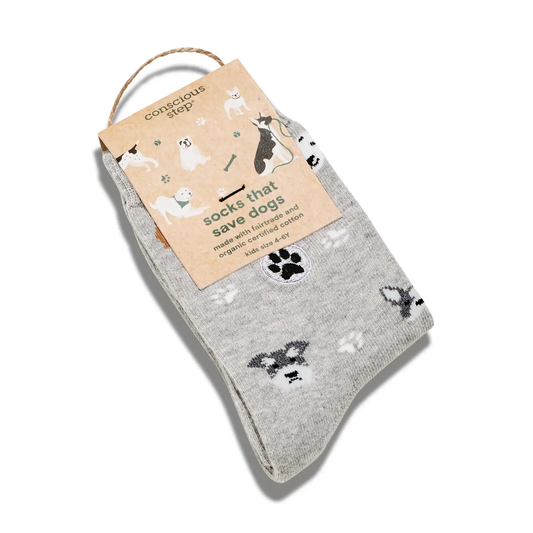 Kids Socks That Save Dogs Hound Headshots