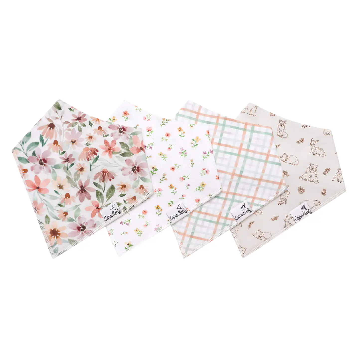 Natalie Baby Bandana Set 4pk