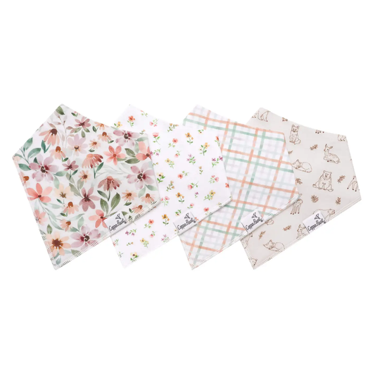 Natalie Baby Bandana Set 4pk