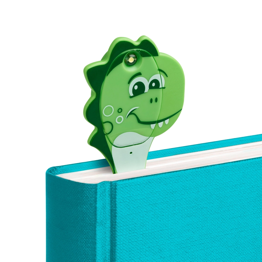 Flexilight Dinosaur Book Light - Green
