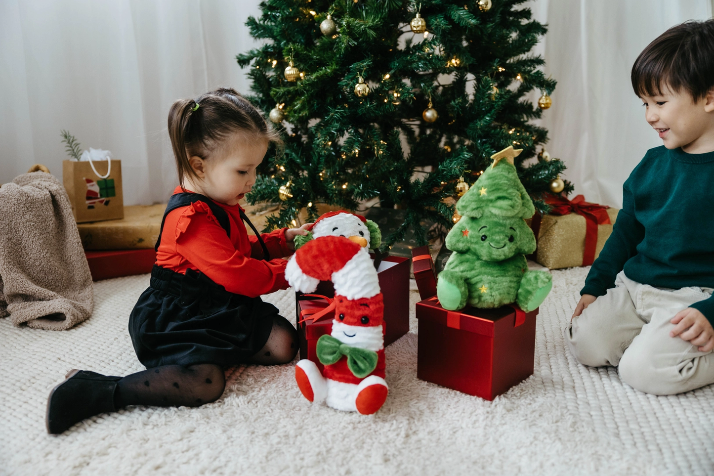 Holiday Nuggetz Candy Cane Stuffed Animal