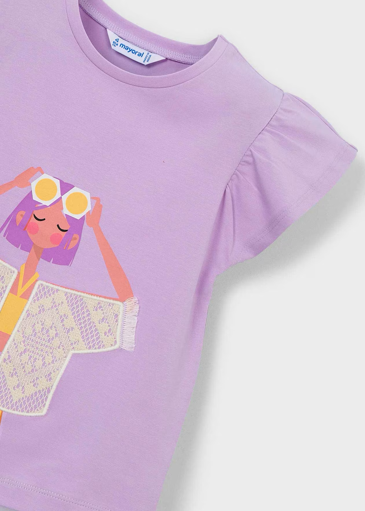Girls Lace Overlay Cool Girl Tee