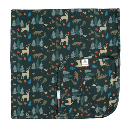 Luxury Bamboo Blanket Swaddle -Midnight Forest