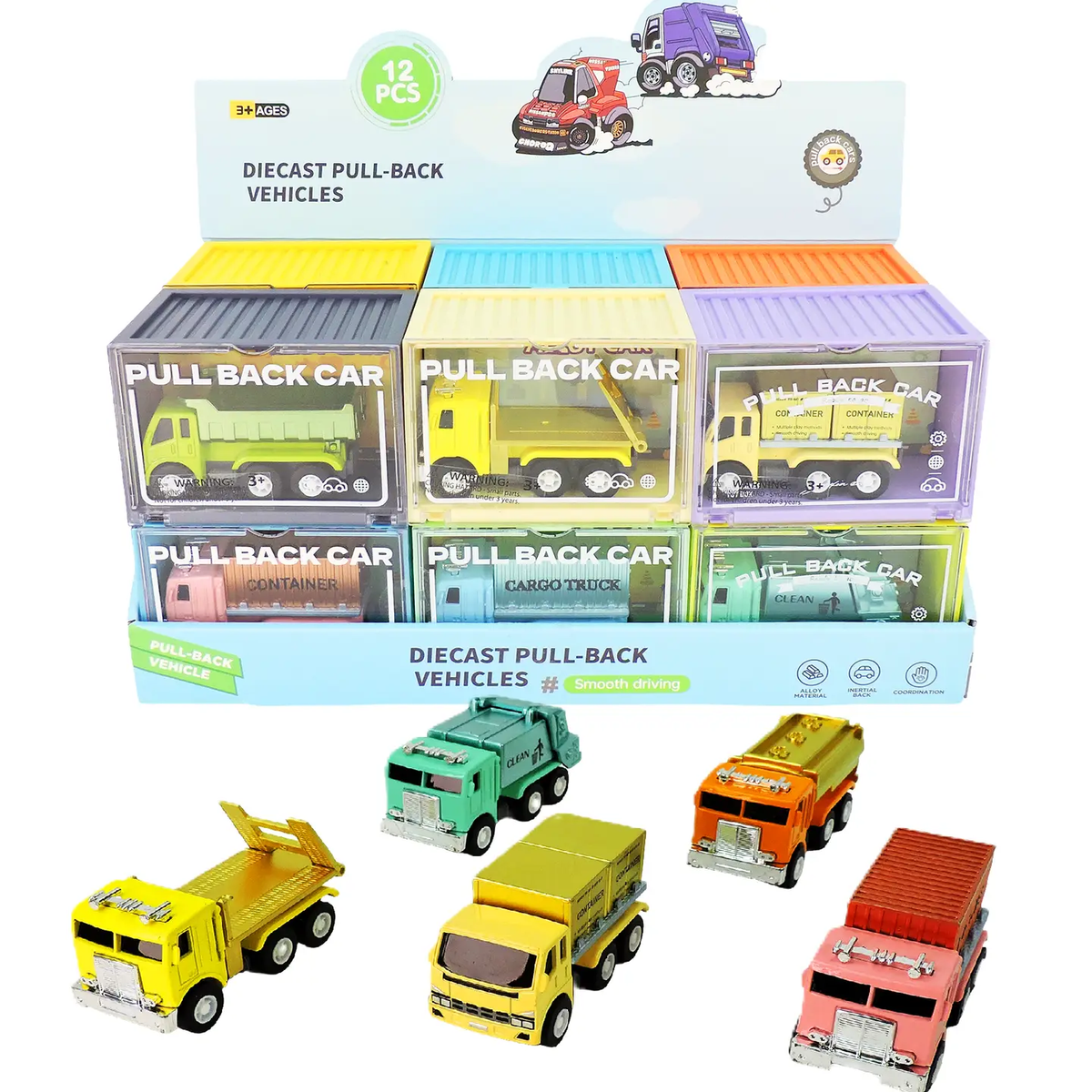 Diecast Pull-Back Truck