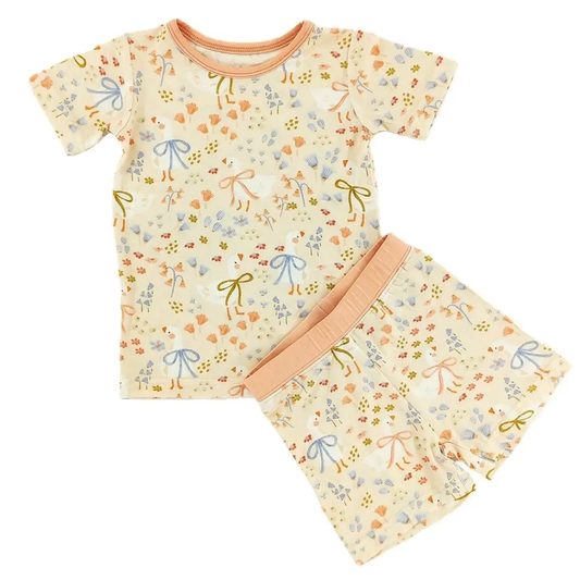 Kids Darling Goose Bamboo Shorts Set