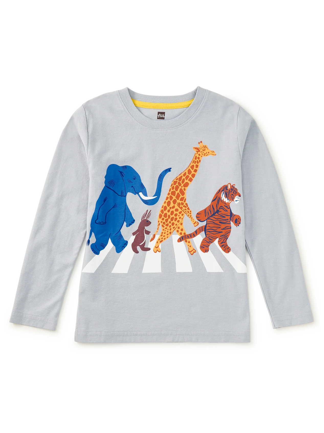 Kids Abbey Road Animals Long Sleeve Graphic Tee