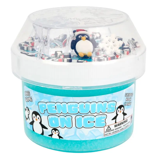 Penguins On Ice Christmas Slime