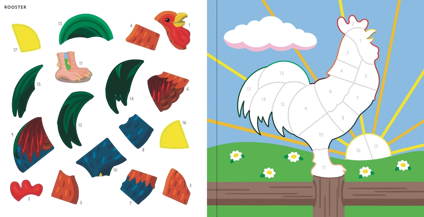 First Color Sticker Farm Animals