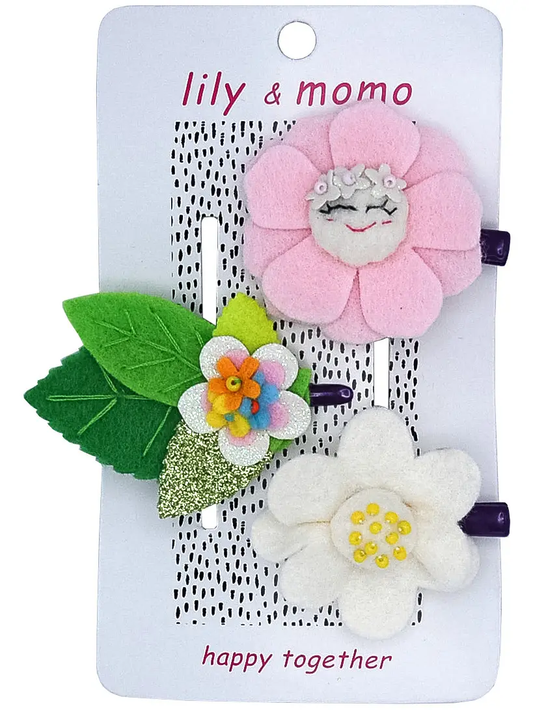 Spring Flower Fun Hair Clips