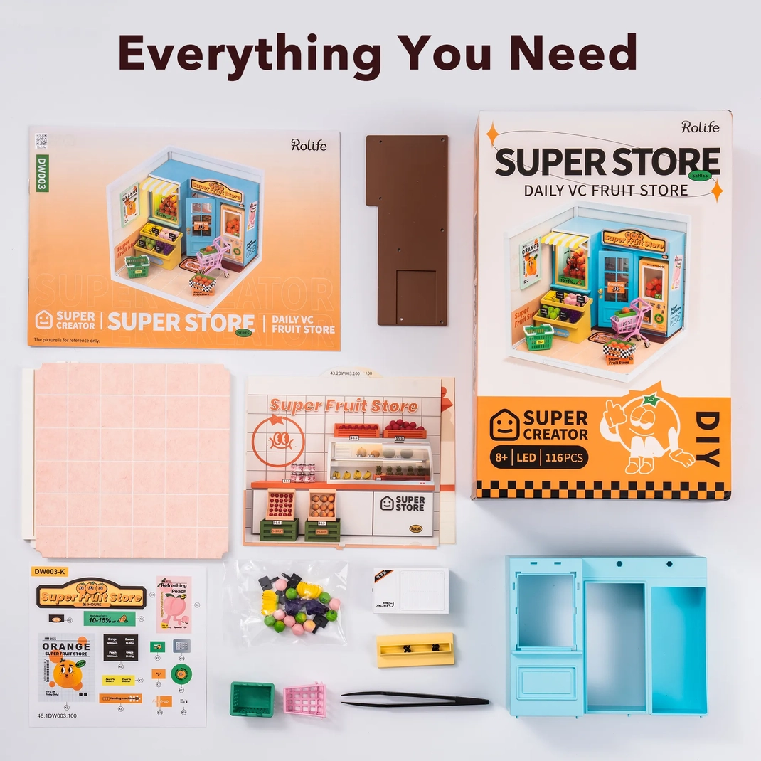 Miniature House Kit: Daily VC Fruit Store