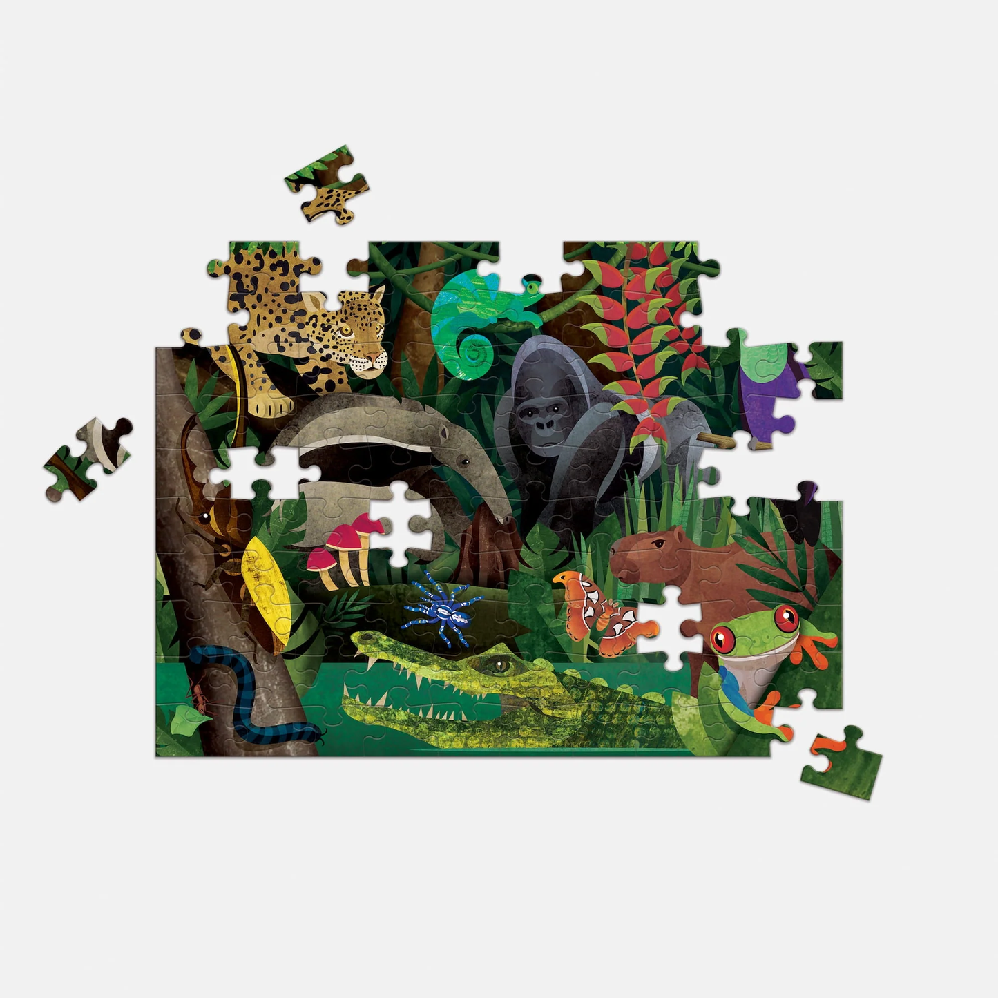 Rainforest Above & Below Double Sided Puzzle